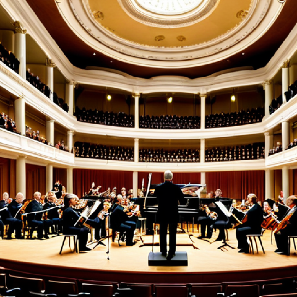 **

"The Vienna Philharmonic Orchestra performing on stage at the Musikverein, fully clothed musicians, appropriate attire, safe for work, perfect anatomy, correct proportions, professional orchestra, elegant concert hall, bright stage lighting, family-friendly, professional photography, high quality."

**