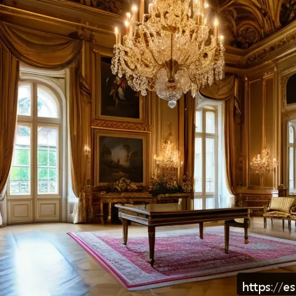 오스트리아의 유네스코 문화유산 - A grand Baroque palace interior in Austria, featuring lavish golden halls with intricate ornamental ...